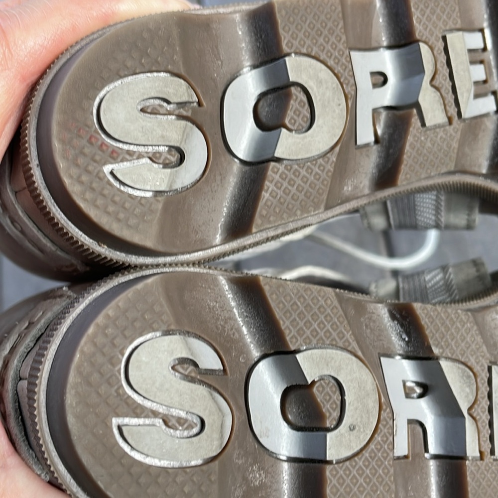 Sorel Joanie II Lace Webbing Wedge Sandals – Open Toe Cutout Heel • Size 10 - Picture 8 of 13